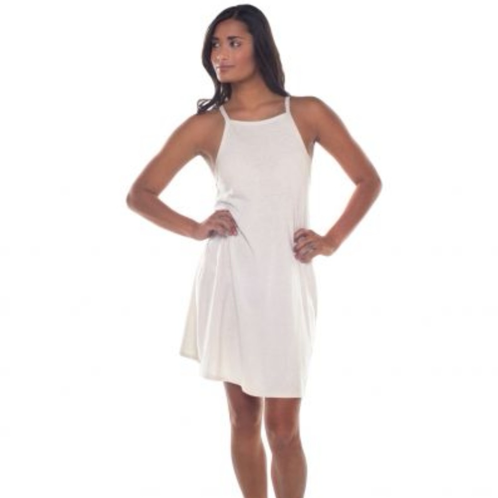 Soul Flower cream organic cotton tank dress